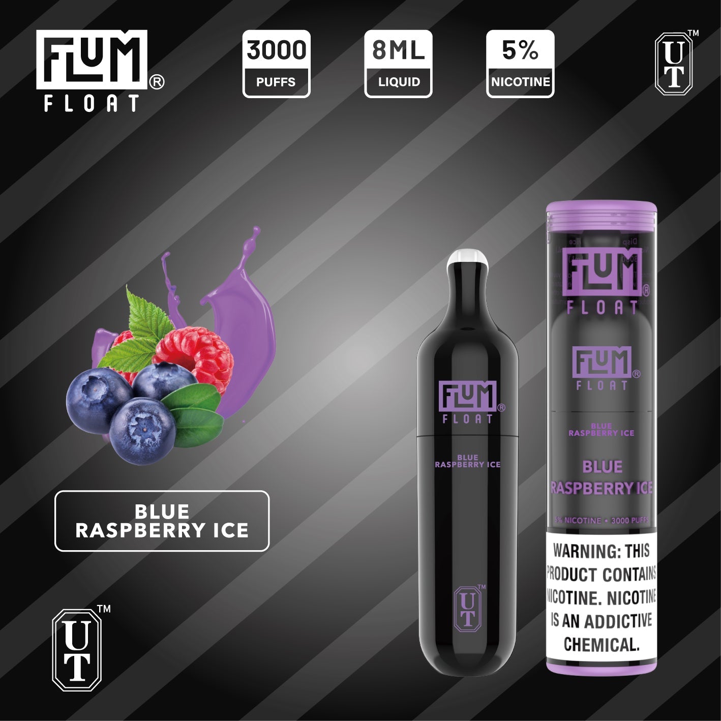 Flum Float Black Edition Disposable 5% 3000 Puffs 10pk