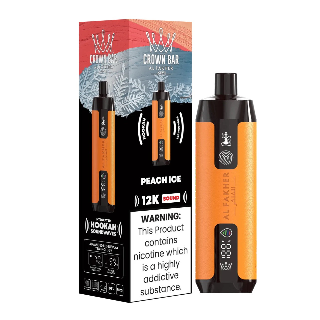 Al Fakher Crown Bar Disposable | 12000 Puffs