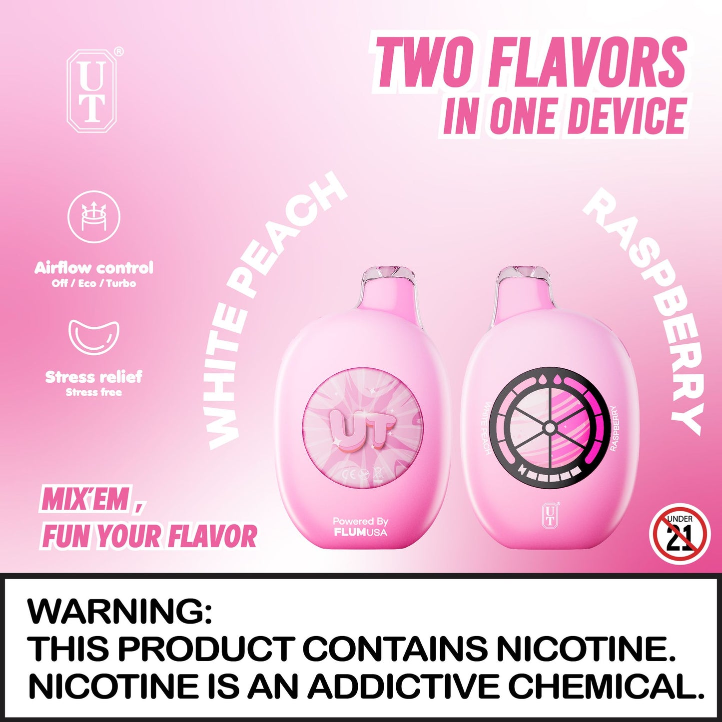 Flum UT Disposable Device - 50000 Puffs