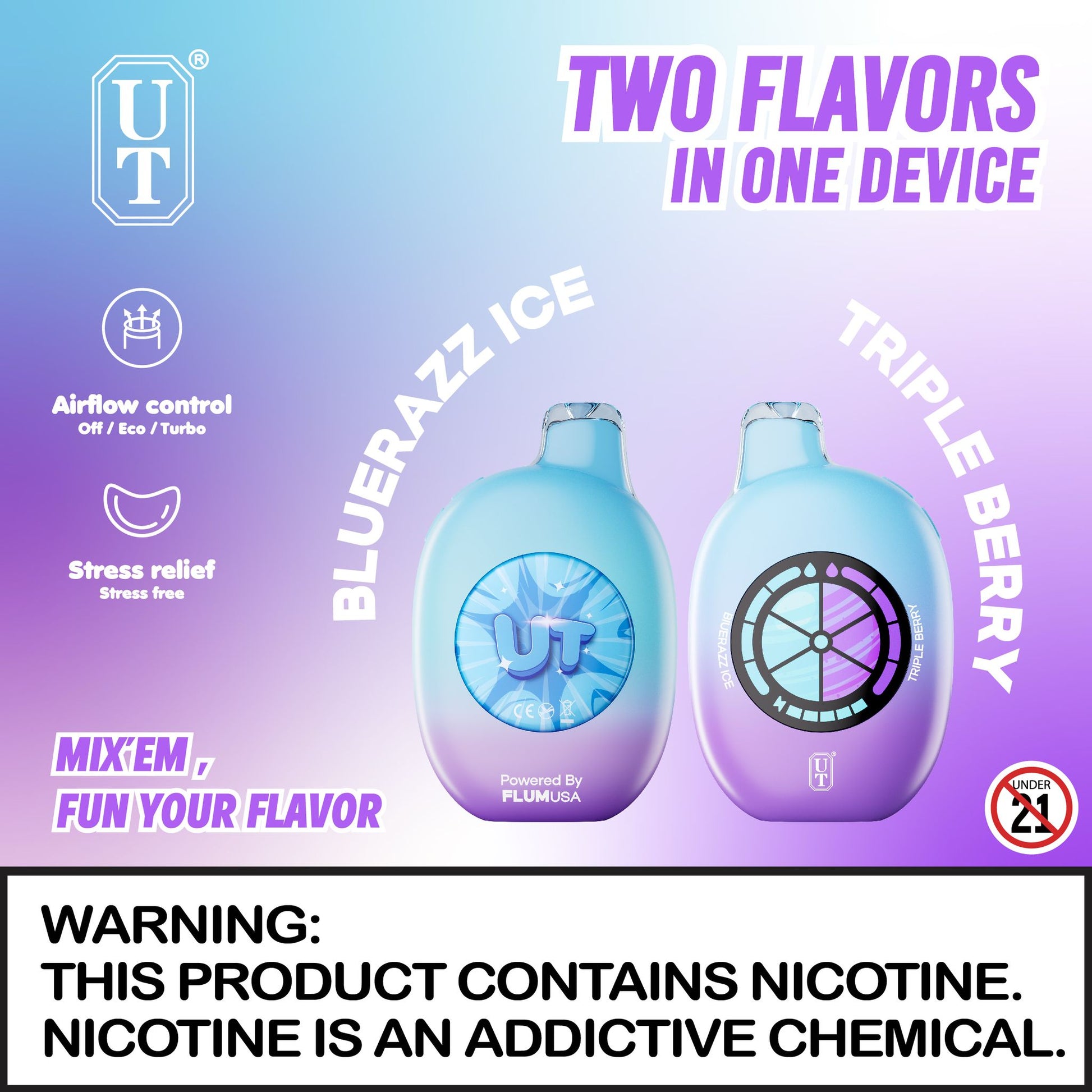 Flum UT Disposable Device - 50000 Puffs
