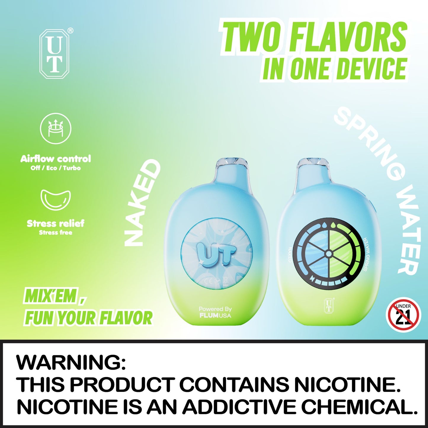 Flum UT Disposable Device - 50000 Puffs