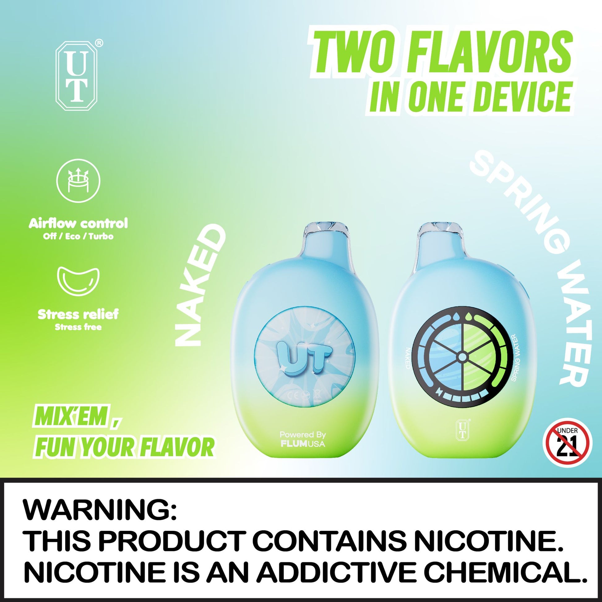 Flum UT Disposable Device - 50000 Puffs