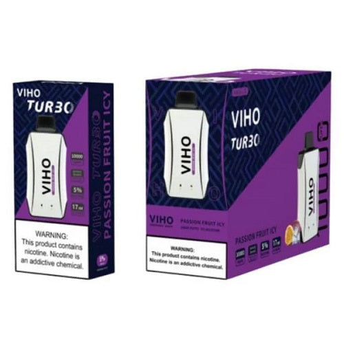 VIHO TURBO DUAL COIL DUAL INDICATOR DISPOSABLE DEVICE 5% 10000 Puffs 10pk