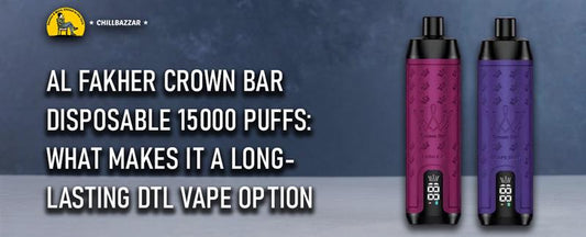 Al Fakher Crown Bar Disposable 15000 Puffs: What Makes It a Long-Lasting DTL Vape Option