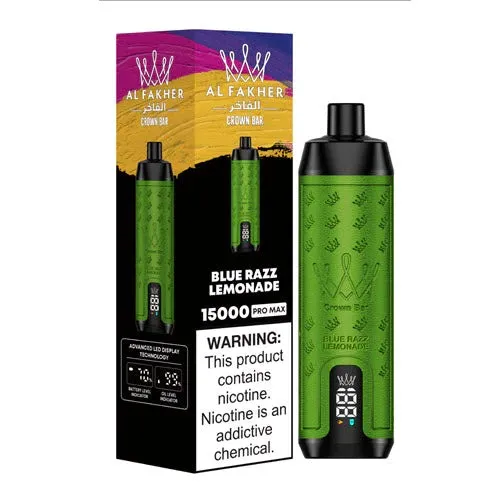 Al Fakher Crown Bar Disposable | 15000 Puffs