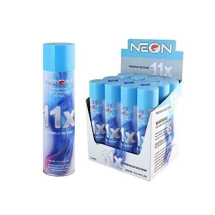 NEON Butane Gas - 300/750 ML 12pk/9pk