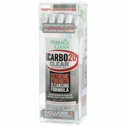 Herbal Clean Q Carbo Detox 20oz With 5 Tablets