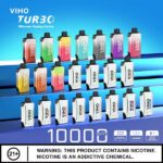 VIHO TURBO DUAL COIL DUAL INDICATOR DISPOSABLE DEVICE 5% 1000 Puffs - Image 7
