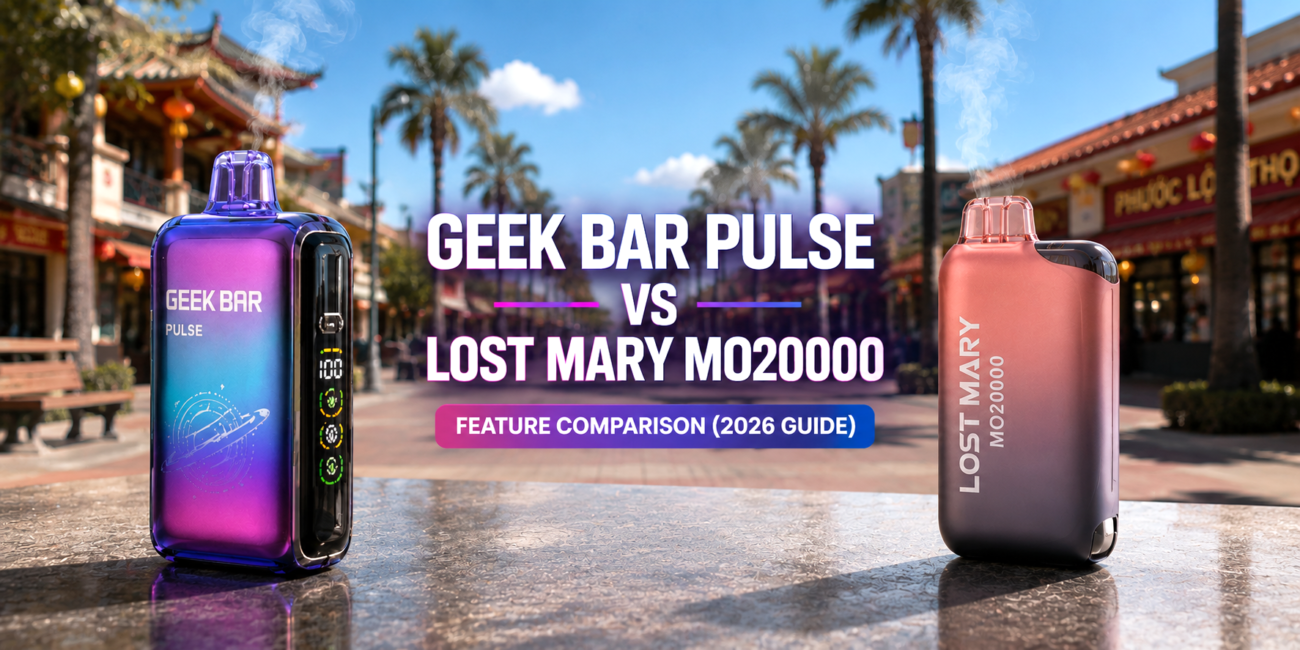 Comparison between Geek Bar Pulse vs Lost Mary MO20000