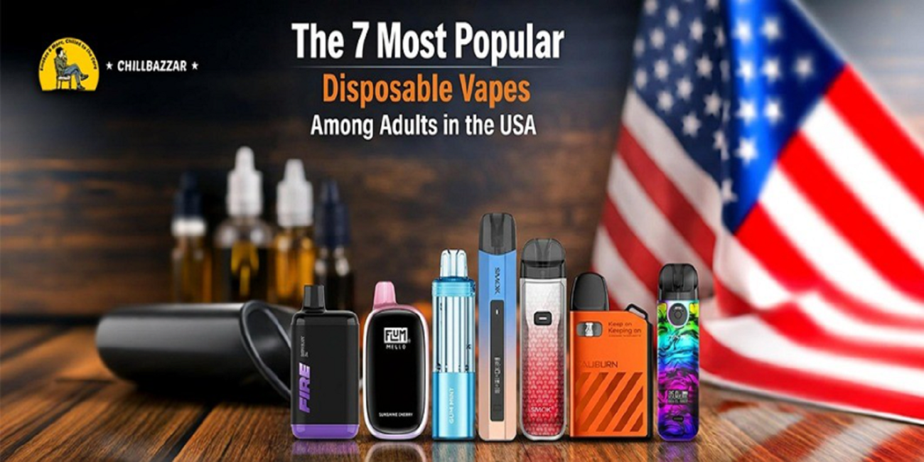 7 most popular disposable vapes among adults in the USA