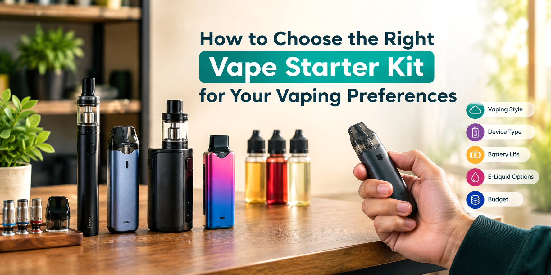 How to choose the right vape starter kit for your vaping preferences