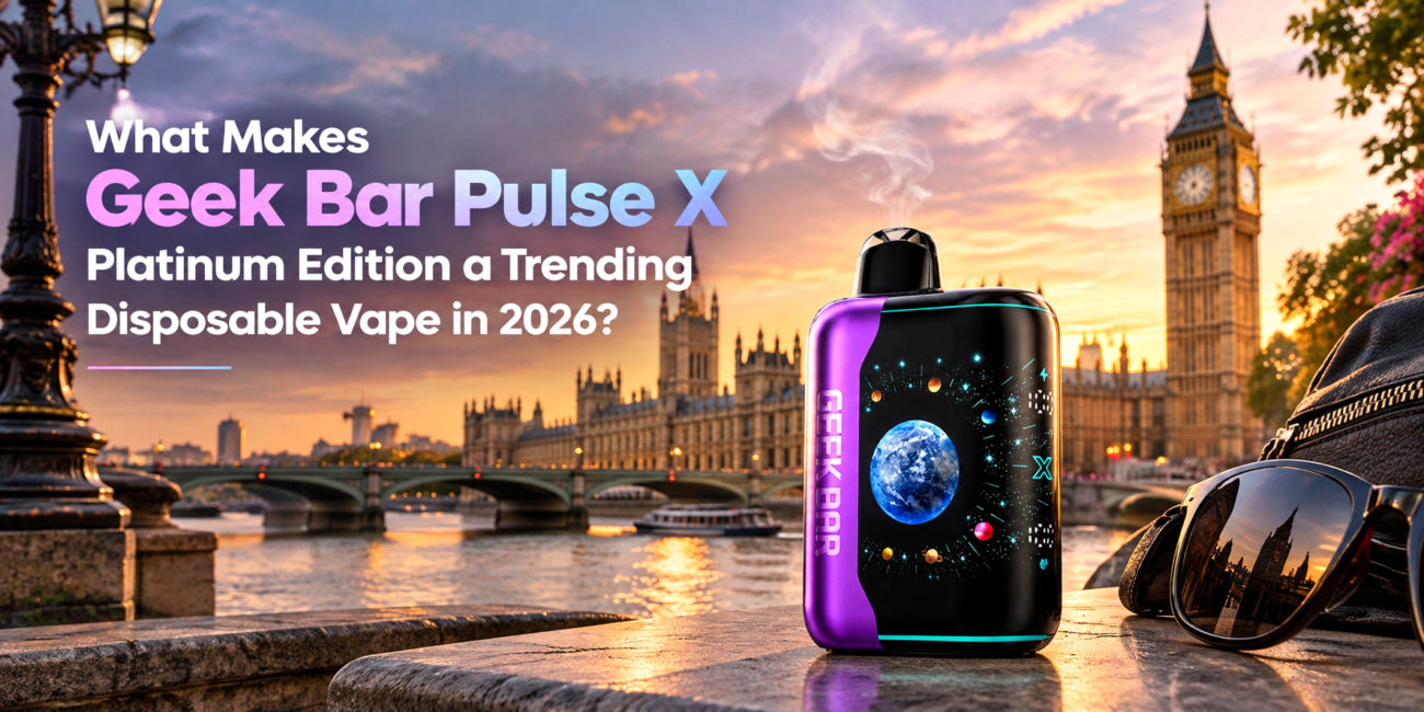 Geek Bar Pulse X Platinum Edition trending disposable vape in 2026