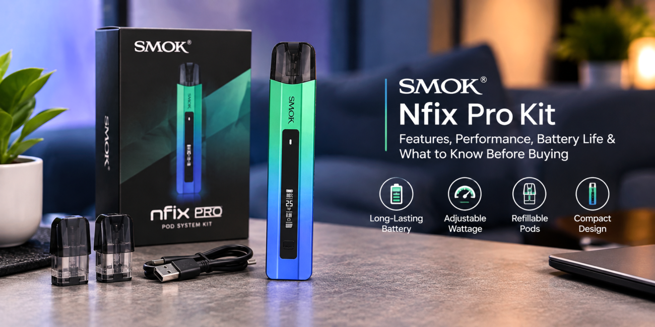 SMOK Nfix Pro Kit review showing features, performance and battery life